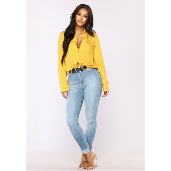 You Better Work Shirt II - Mustard - Picture 2 of 4